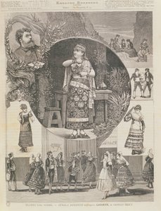 Programma voor een Italiaanse productie van de opera 